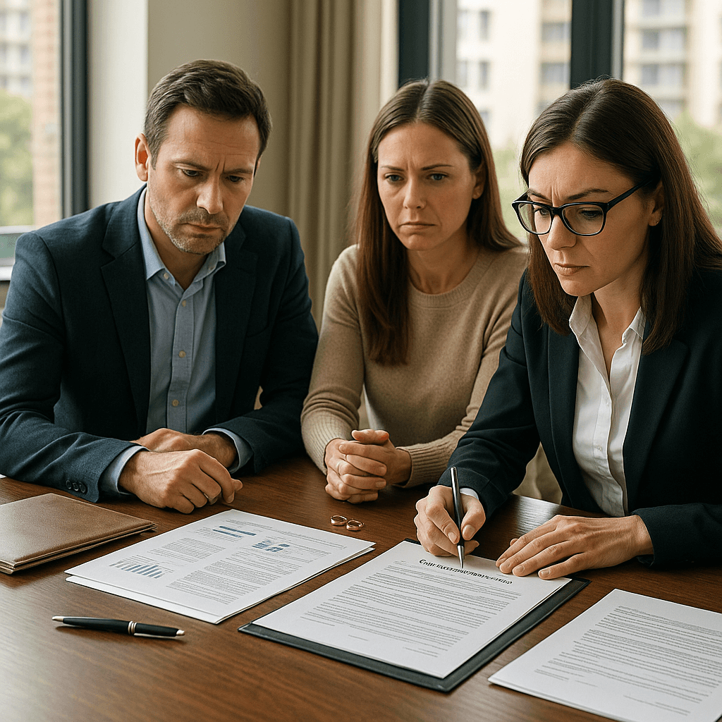 Caso de divorcio contencioso